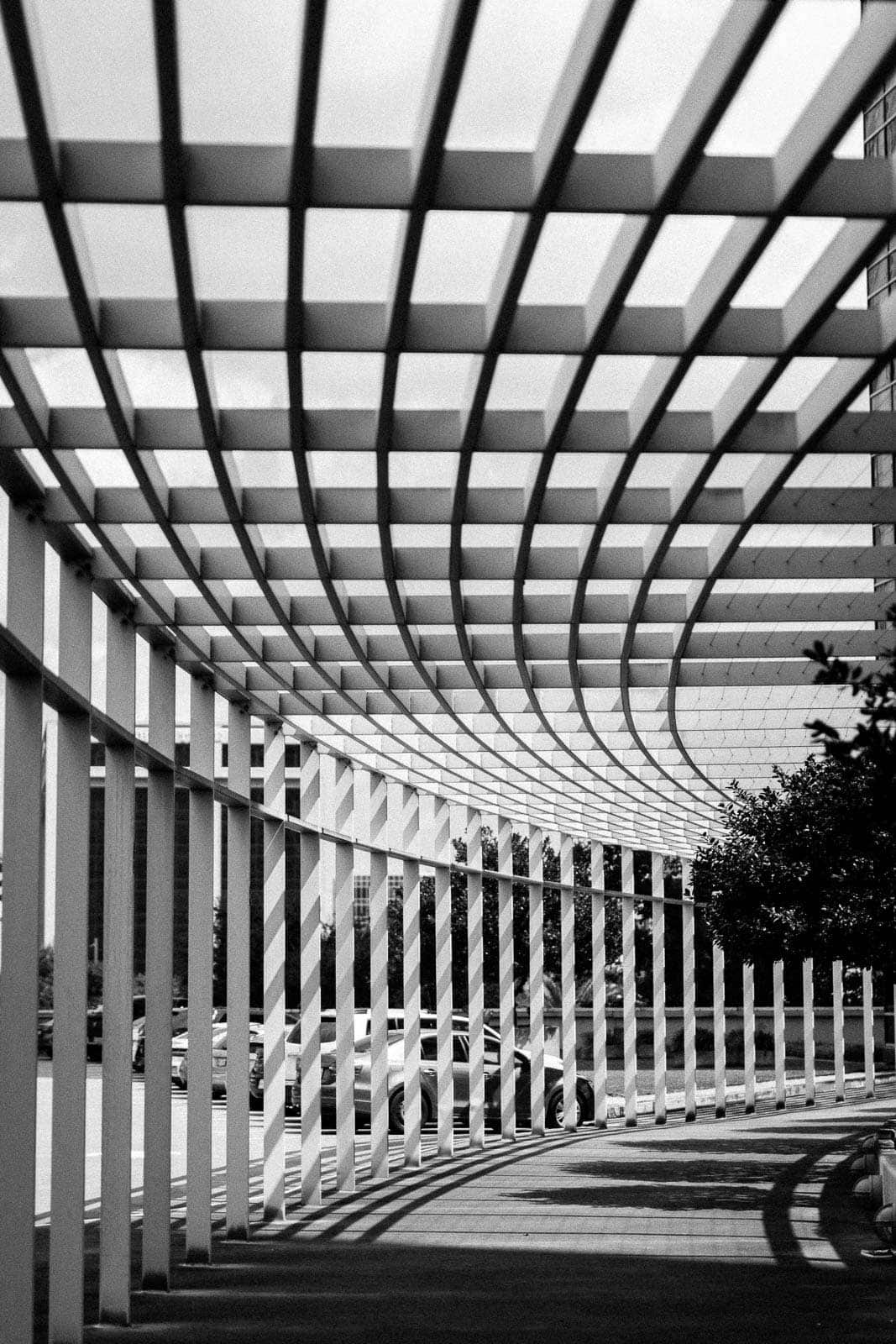 BHP walkway black and white