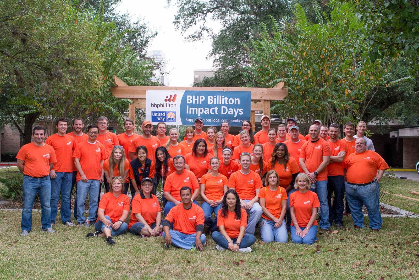 BHP Billiton gave back to the community and built a new garden area for a school for blind children