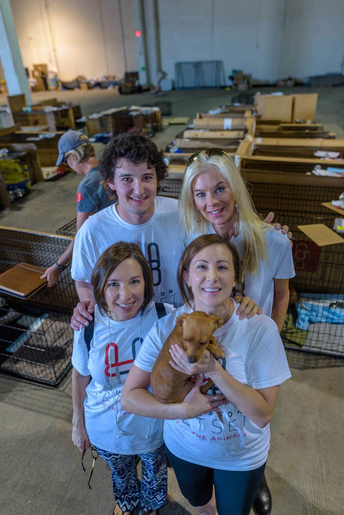 During hurricane harvey, houston petset turned the astrohall into a giant animal shelter