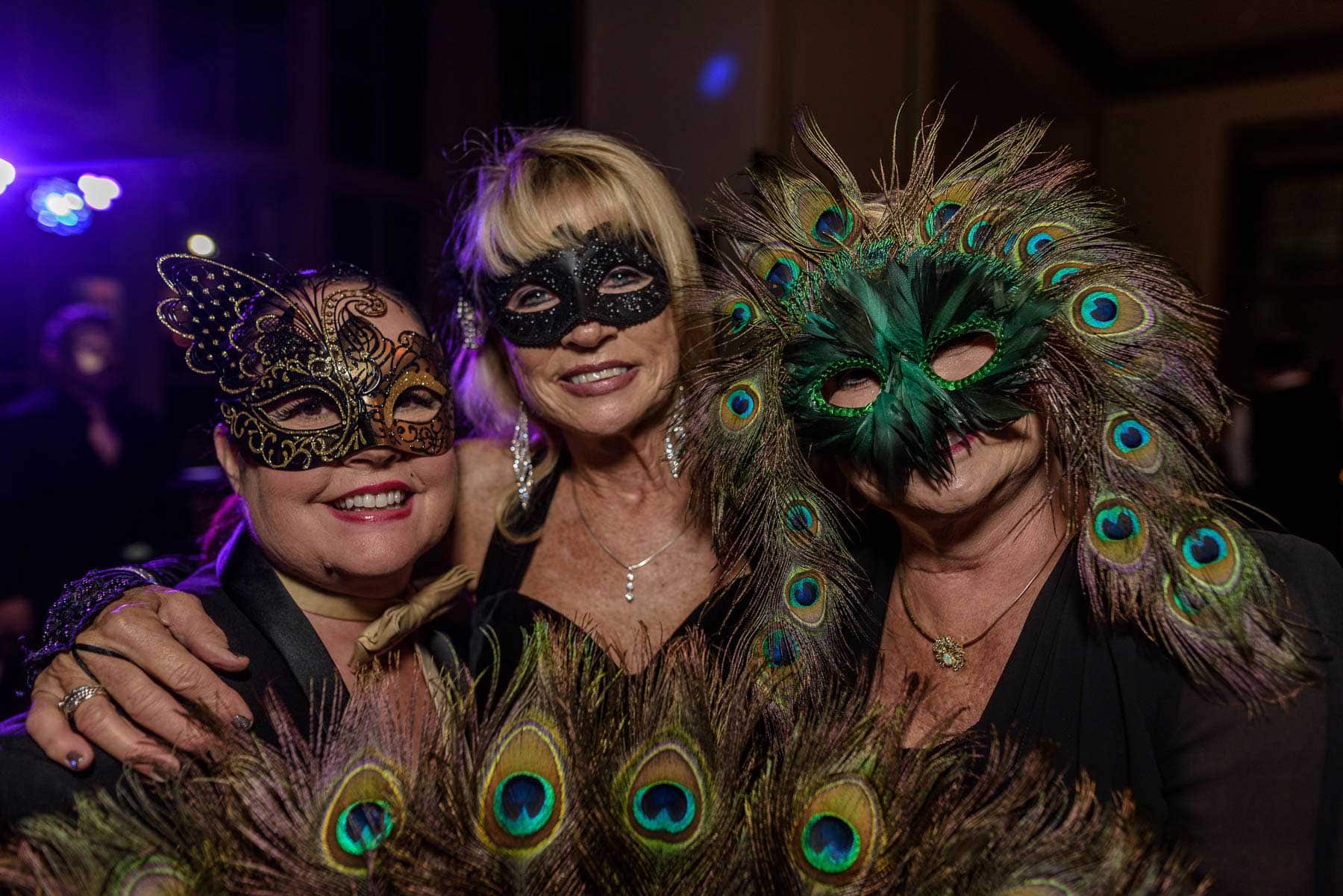 An adult birthday masquerade party