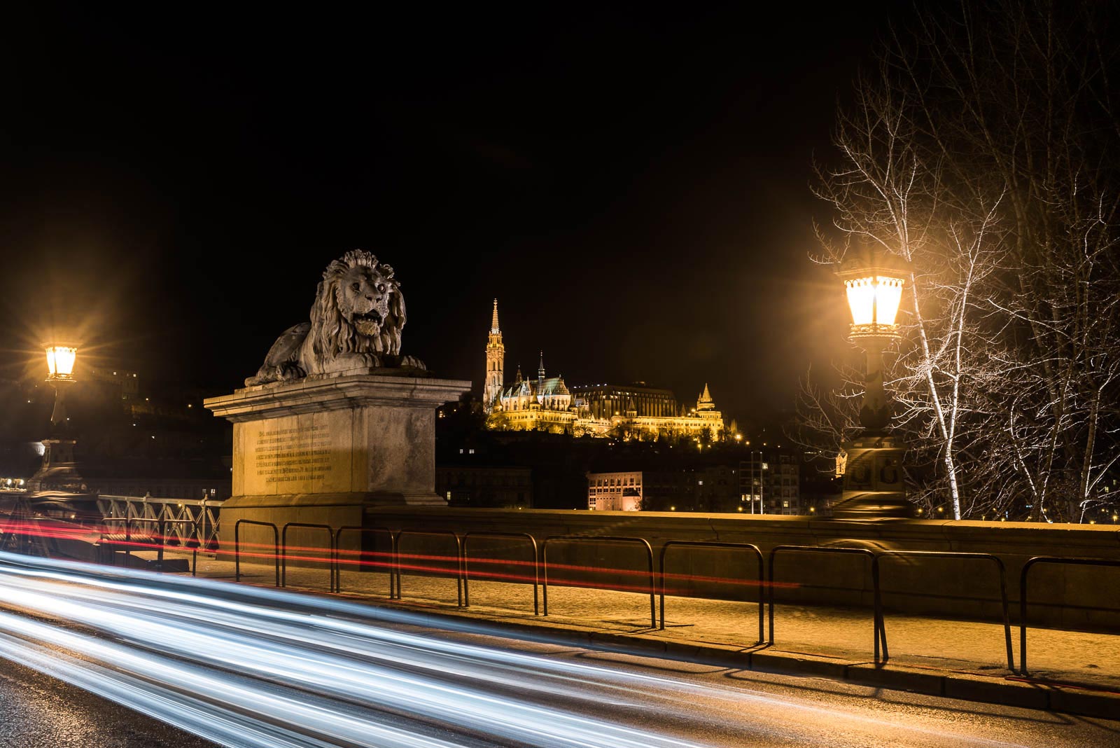 A bridge in budapest, hungary.