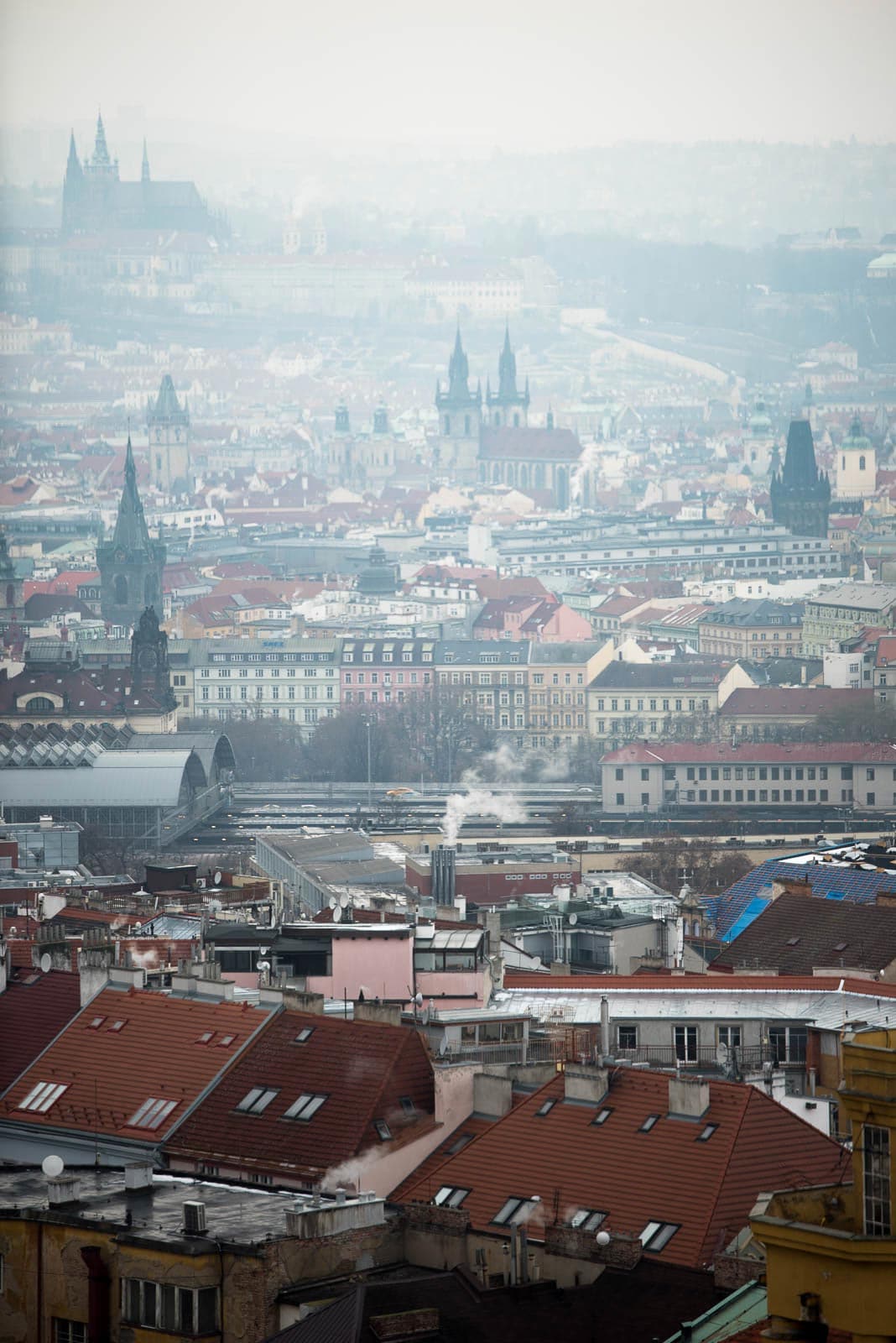 A view of the city of prague, czech republic.