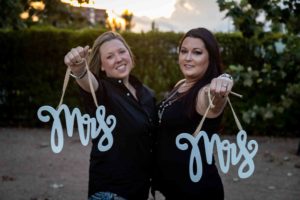 LGBTQ Engagement pictures at sunset in Houston. Texas Weddings