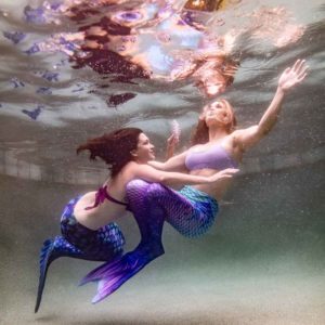 underwater mermaids portrait session