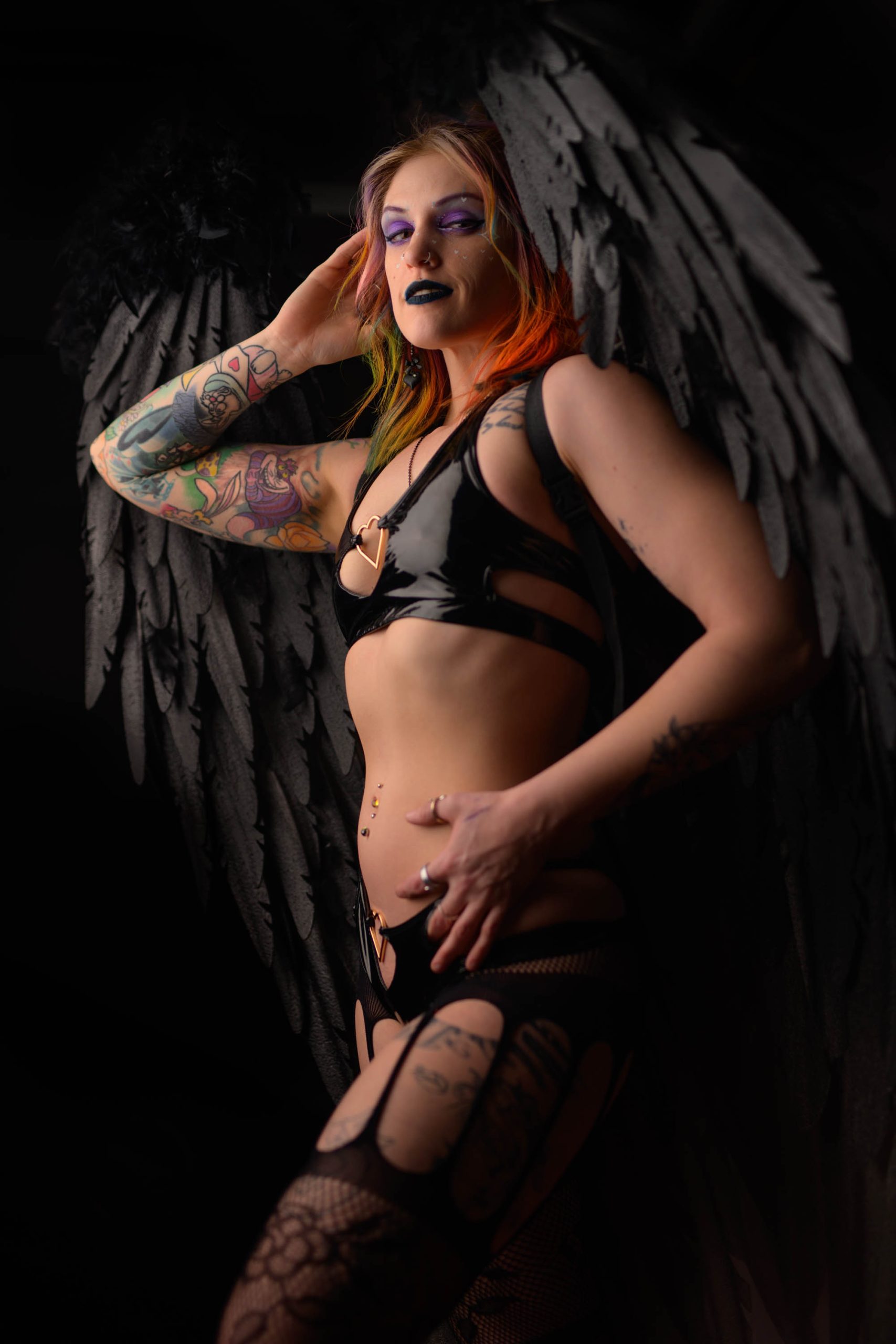 Dark Wings Boudoir Photoshoot